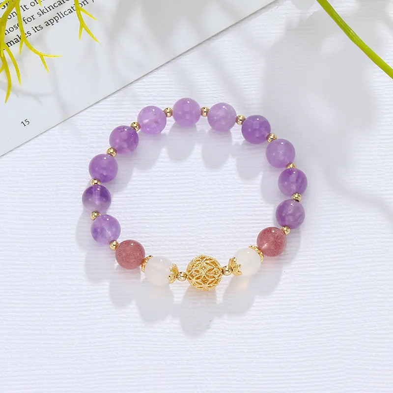 Bracelet Améthyste – Protection & Clarté